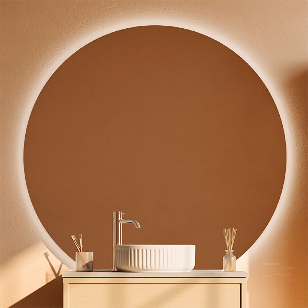 LED-valopeili Svedbergs Valje leikattu ympyrä 120 x 112 x 3,2 cm