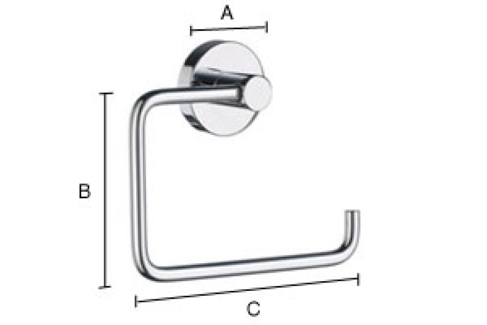WC-paperiteline Smedbo Home HB341 Mattamusta