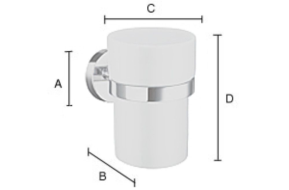Hammasmukiteline Smedbo Home HB343P Musta/Posliini