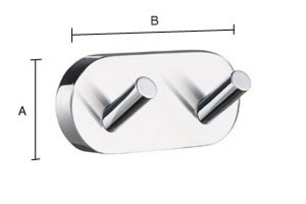 Kaksoispyyhekoukku Smedbo Home HB356 Mattamusta