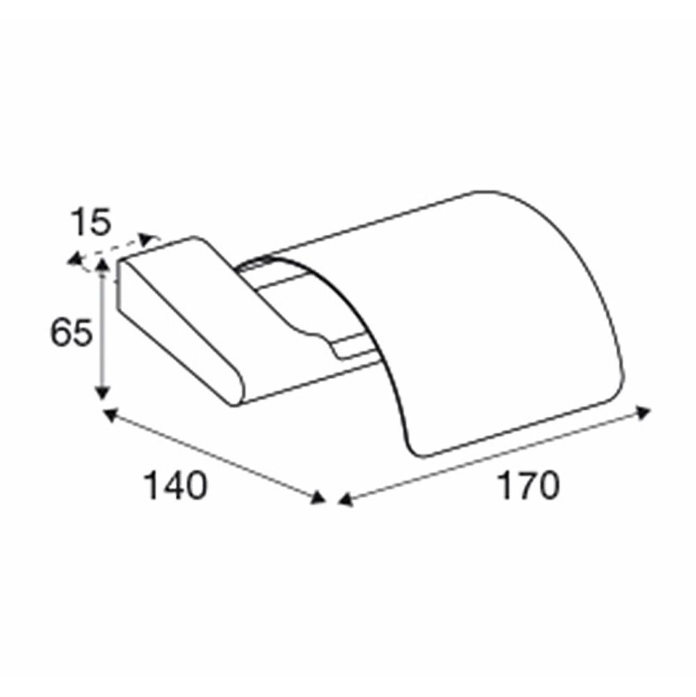 WC-paperiteline Pressalit Style 17 x 14 cm, useita värivaihtoehtoja Harjattu messinki