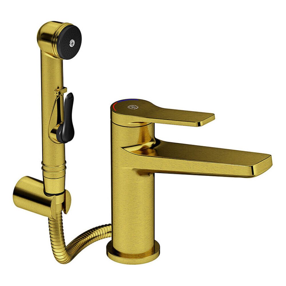 Pesuallashana bideellä Gustavsberg Epic Harjattu messinki