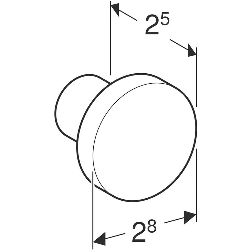 Nuppivedin Ido Elegant RST Ø 2,8 cm