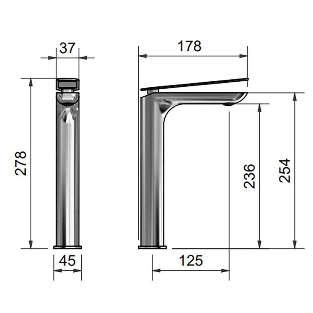 Pesuallashana Svedbergs Ejer kromi 27,8 cm