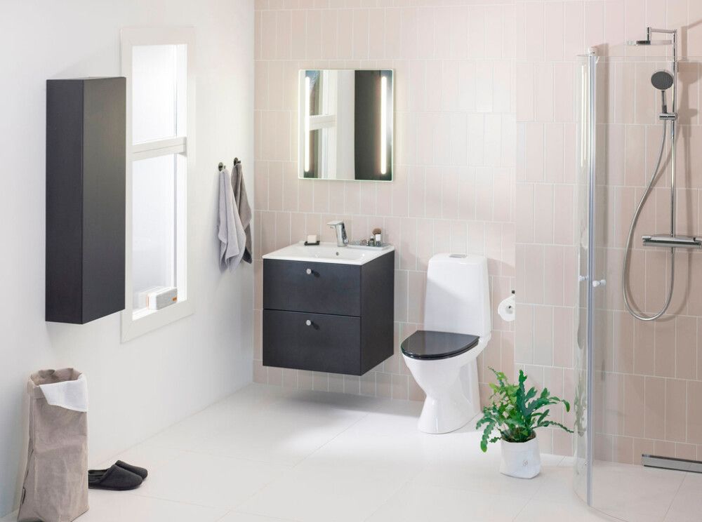 Alakaappi Ido Elegant musta 60 x 46,6 cm