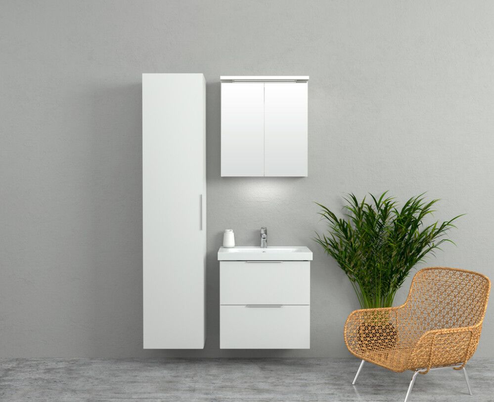 Allaskaappi Stella valkoinen 72,5 cm