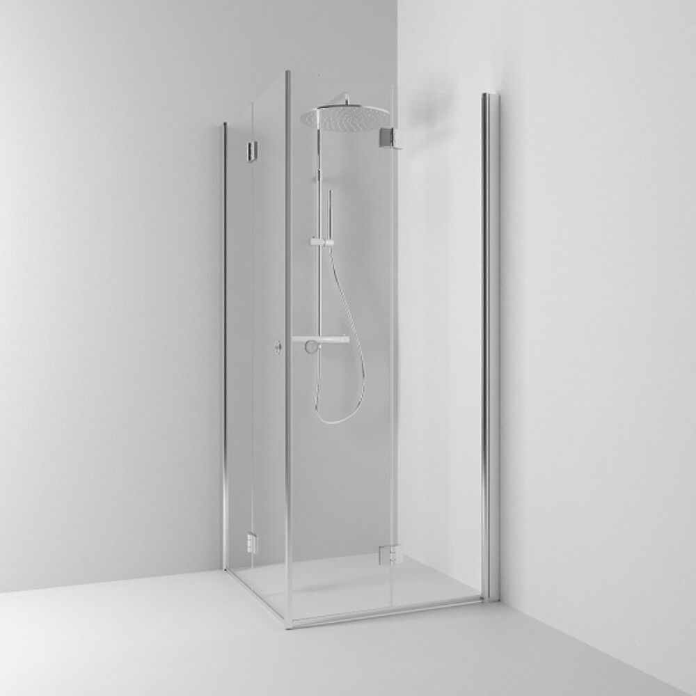 Suihkukulma Svedbergs Skoga Taittuva Kiiltävä alumiini 90 x 90 cm