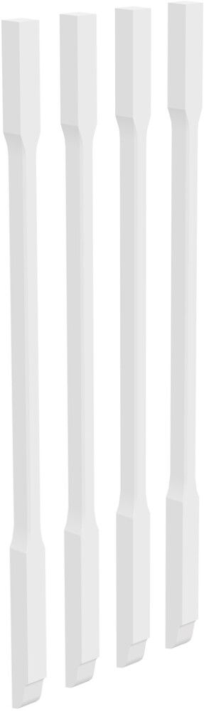 Kaidetolppa Lundbergs Helsinki Valkoinen 4 kpl 41 x 41 x 1140 mm