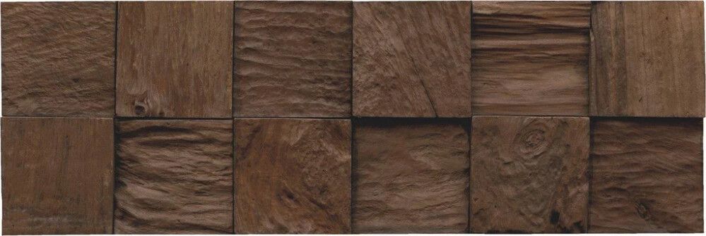 3D-seinäpaneeli Indo Teak Classic Cube Sulawesi 552 x 184 x 10-20 mm