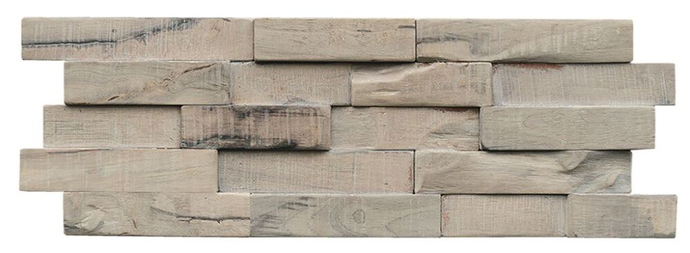 3D-seinäpaneeli Indo Slimwood Gun Smoked 560 x 200 x 8-18 mm