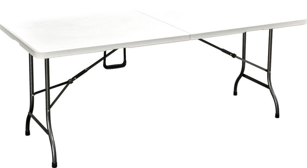 Puutarhapöytä 180 x 75 cm valkoinen