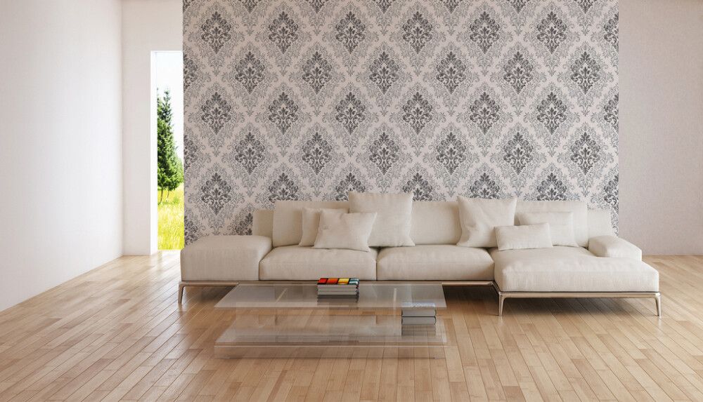 Kuitutapetti A.S. Creation Jette Ornamentti Musta-valkoinen