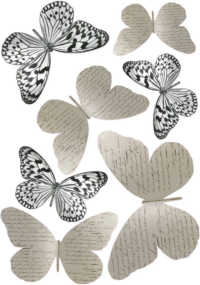 Seinätarra 3D Plage 7 x 3D Perhonen