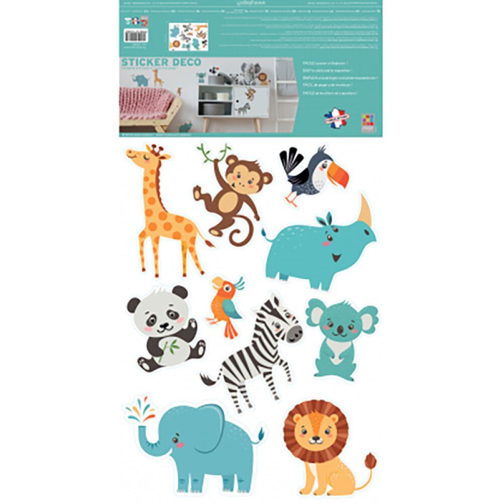 Julistetarra Plage Zoo Animals 48 x 68 cm