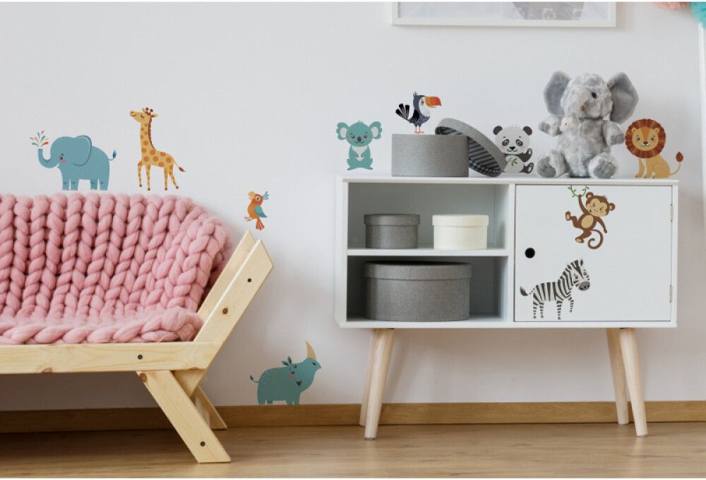 Julistetarra Plage Zoo Animals 48 x 68 cm