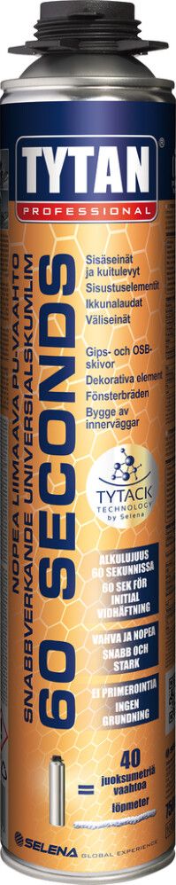 PU-liimavaahto Tytan 60 Seconds 750 ml