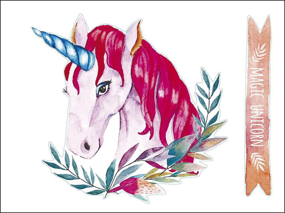 Julistetarra Plage Yksisarvinen 68 x 48 cm