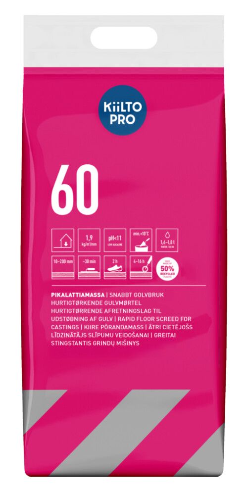 Pikalattiamassa Kiilto 60 20 kg