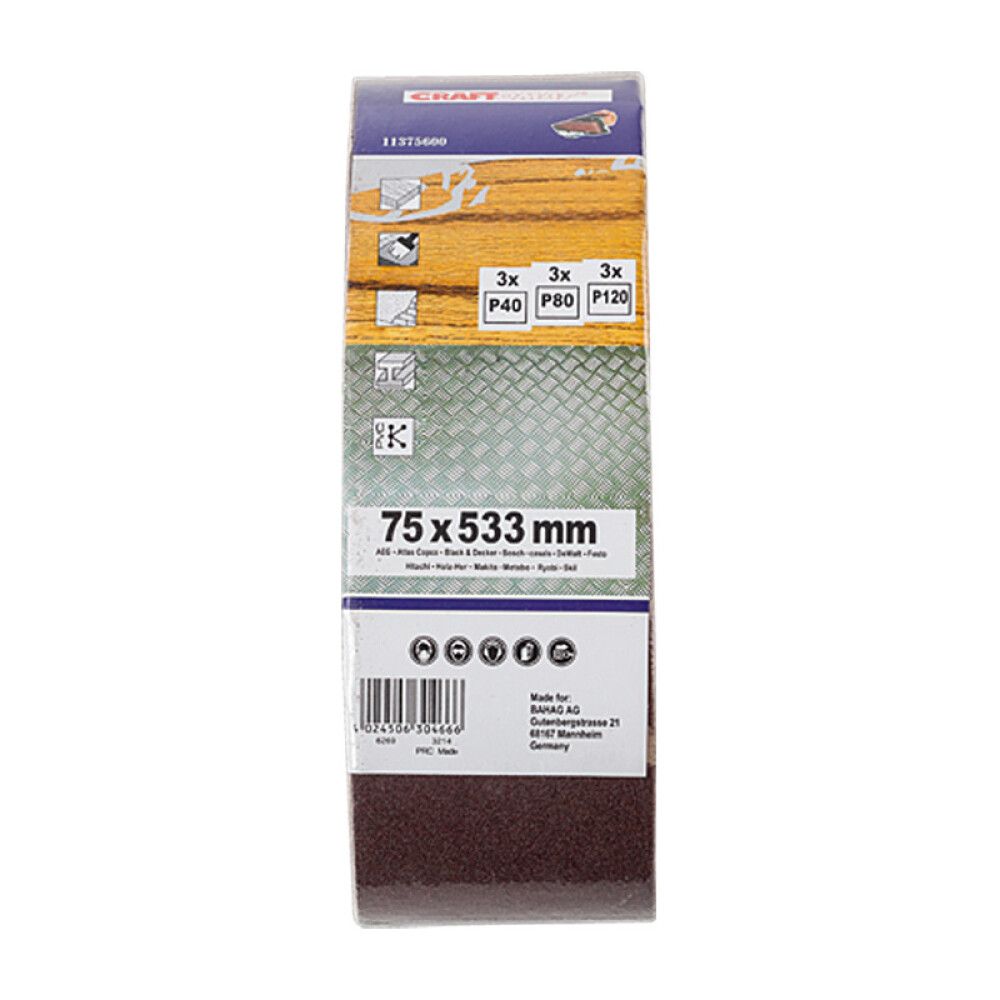Hiomanauhalajitelma Craftomat 75 x 533 mm