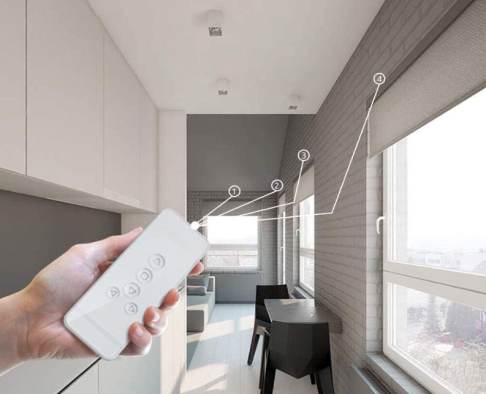 Rullaverhon Kaukosäädin Hasta 5 kanavaa