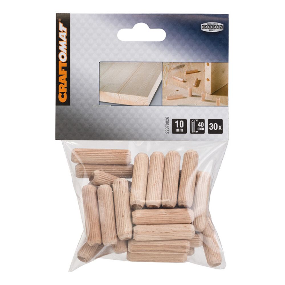Puutappi Craftomat 10 x 40 mm 30 kpl