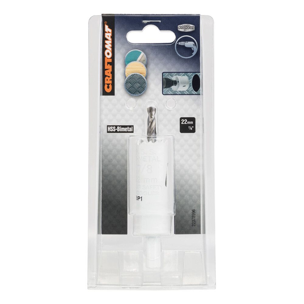 Reikäsaha Craftomat HSS BI-M 22mm