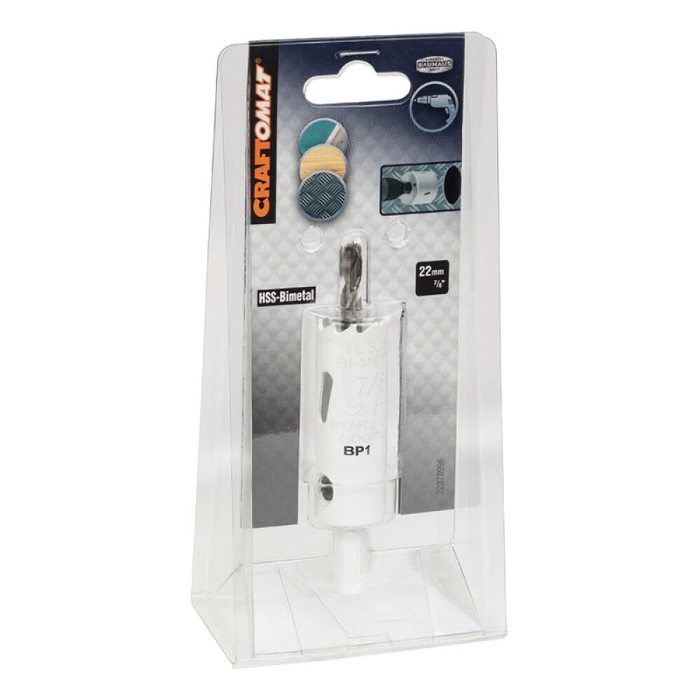 Reikäsaha Craftomat HSS BI-M 22mm