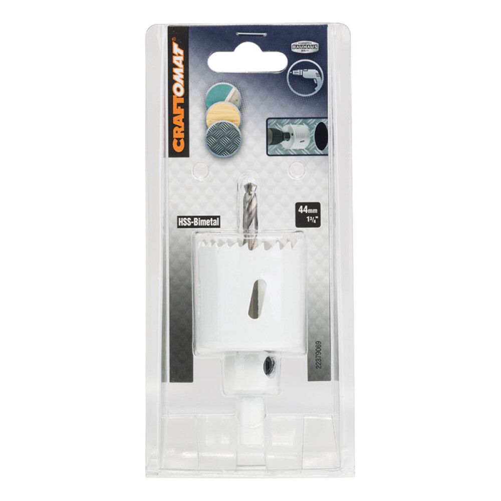 Reikäsahanterä Craftomat HSS BIM 44 mm