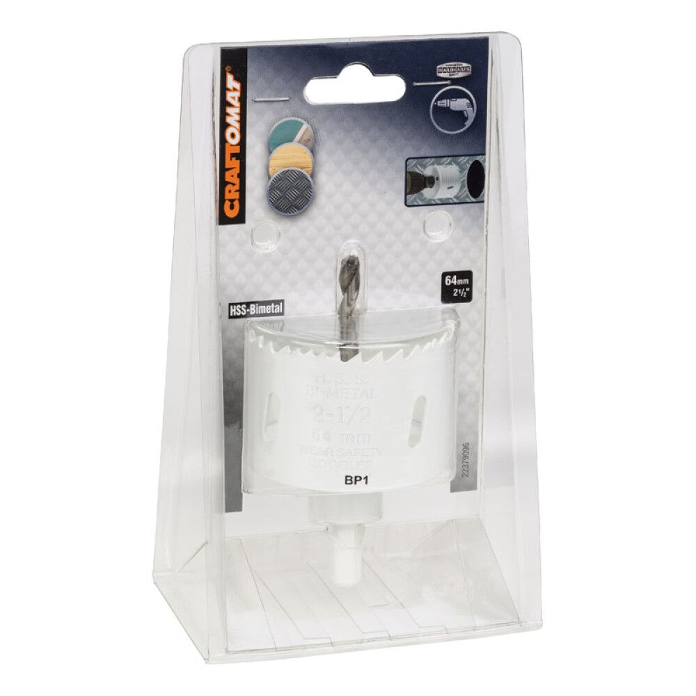 Reikäsahanterä Craftomat HSS BIM 64 mm