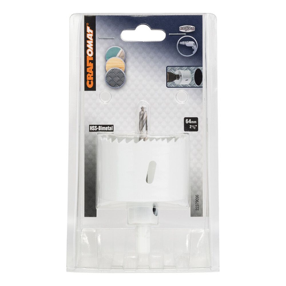 Reikäsahanterä Craftomat HSS BIM 64 mm