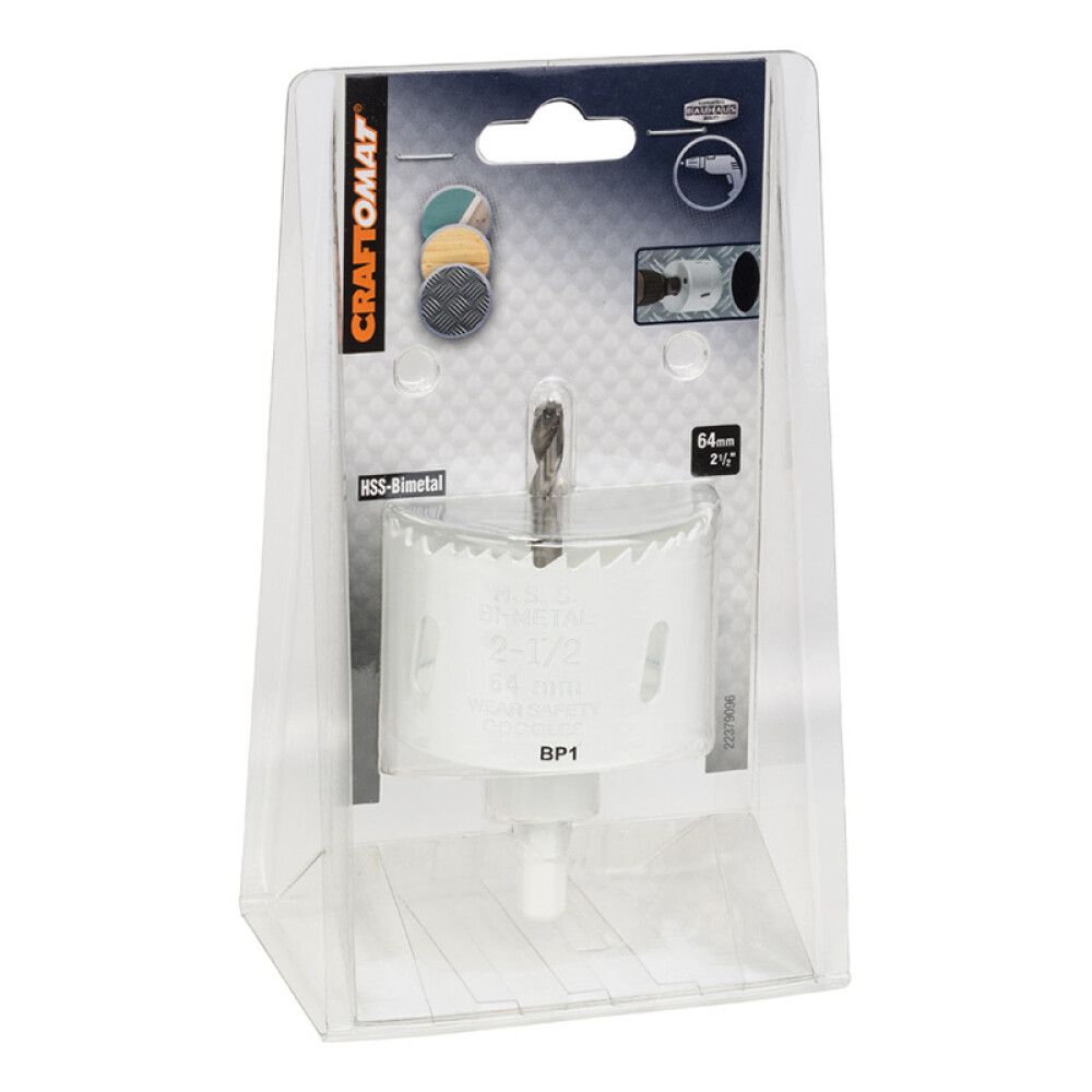 Reikäsahanterä Craftomat HSS BIM 64 mm