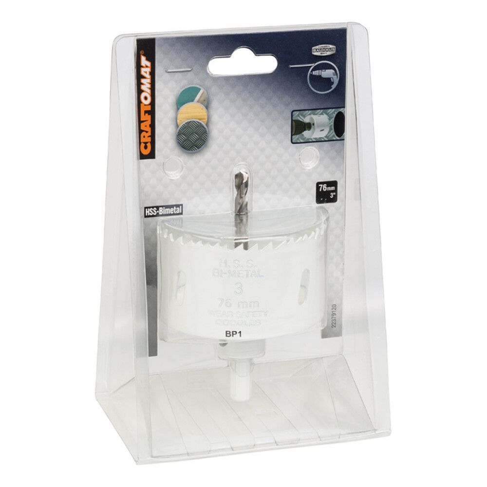 Reikäsaha Craftomat HSS BI-M 76mm