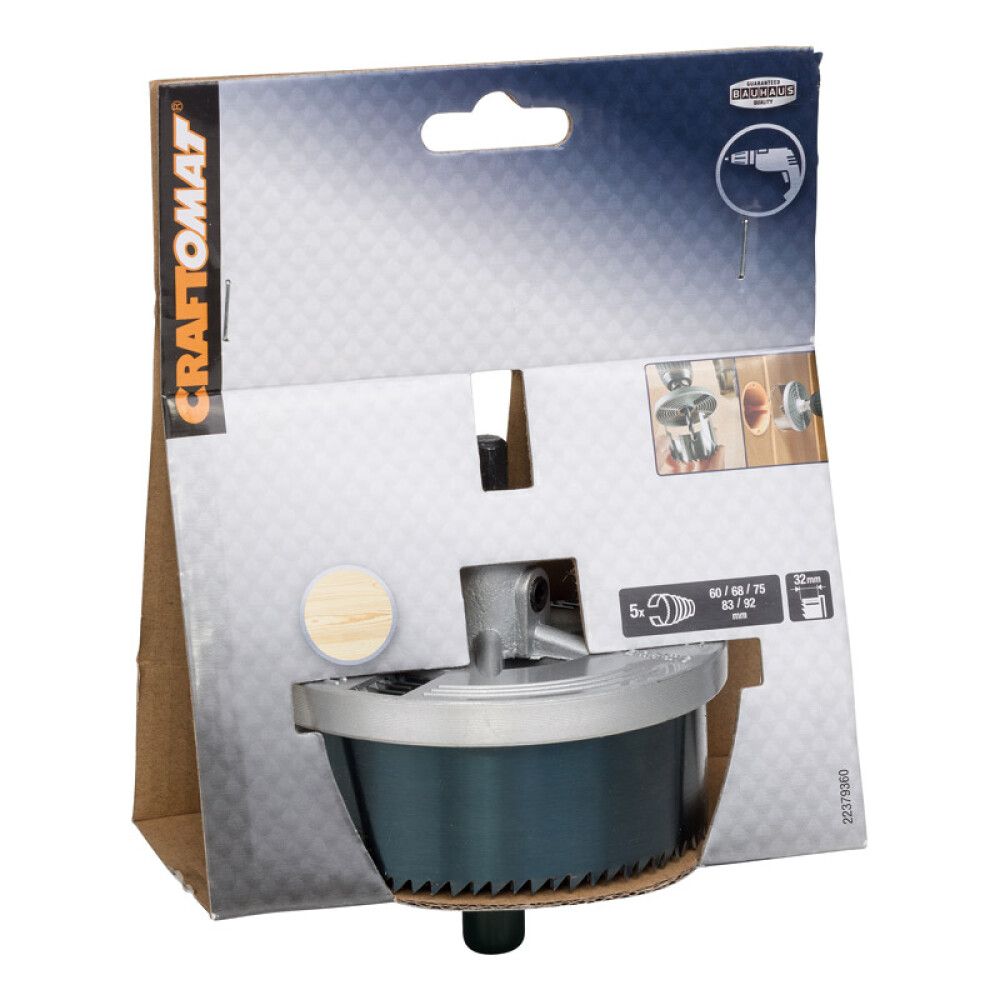 Reikäsahasarja Craftomat 60-92 mm 5 kpl