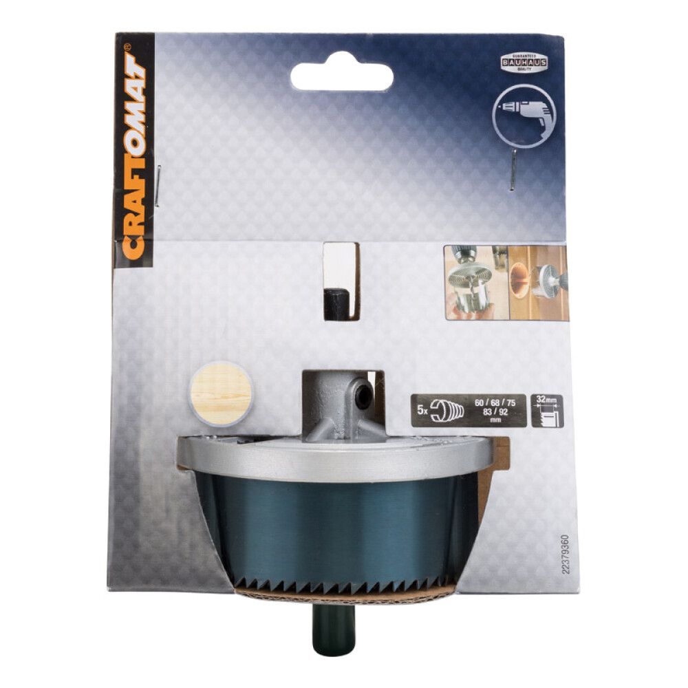 Reikäsahasarja Craftomat 60-92 mm 5 kpl