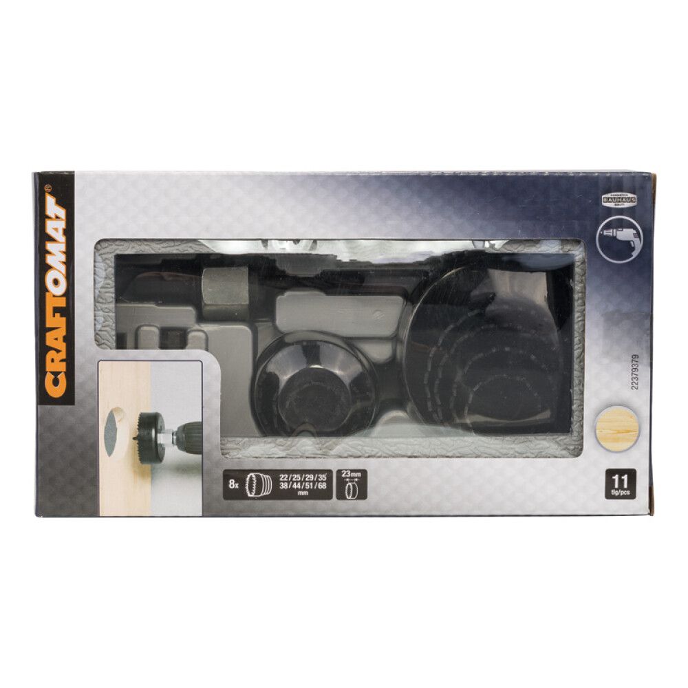 Reikäsahanteräsarja Craftomat 22-68 mm