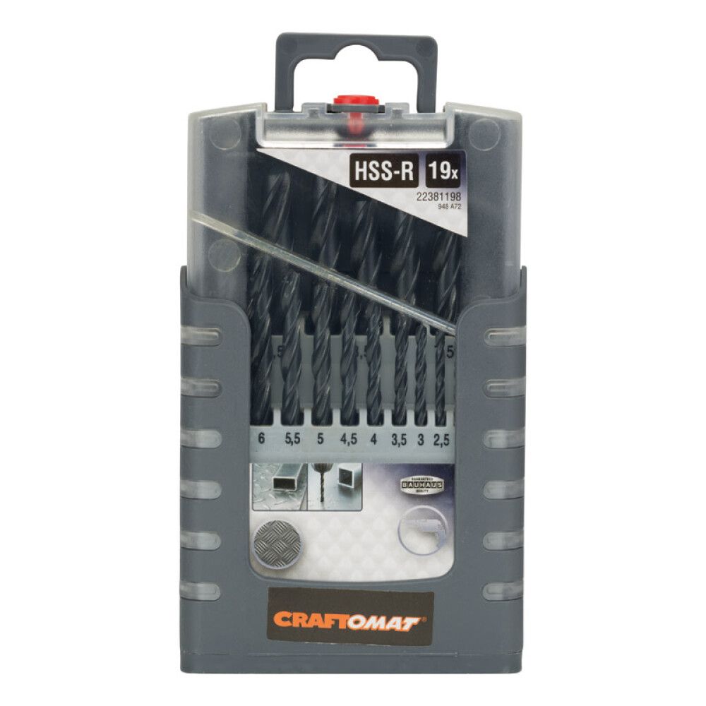 Metalliporanteräsarja Craftomat HSS-R 19-Os