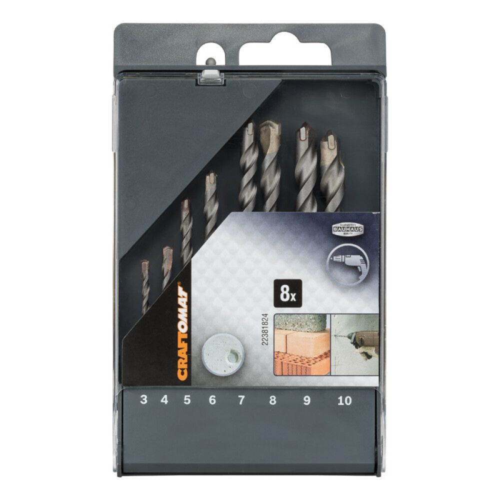 Betoniporanteräsarja Craftomat 8-osainen