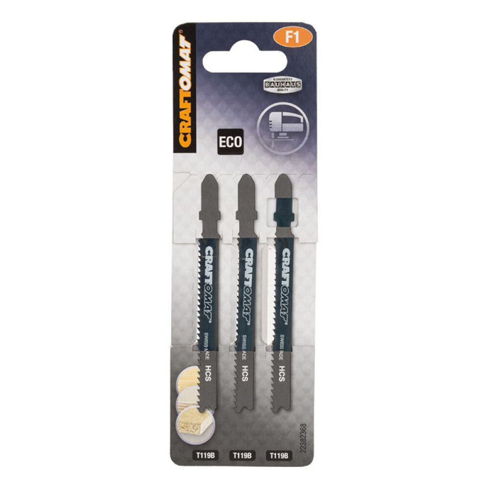 Pistosahanterät Craftomat T119B 3 kpl