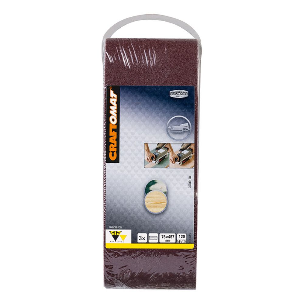 Hiomanauha Craftomat BFWP 457 x 75 mm K120 3 kpl