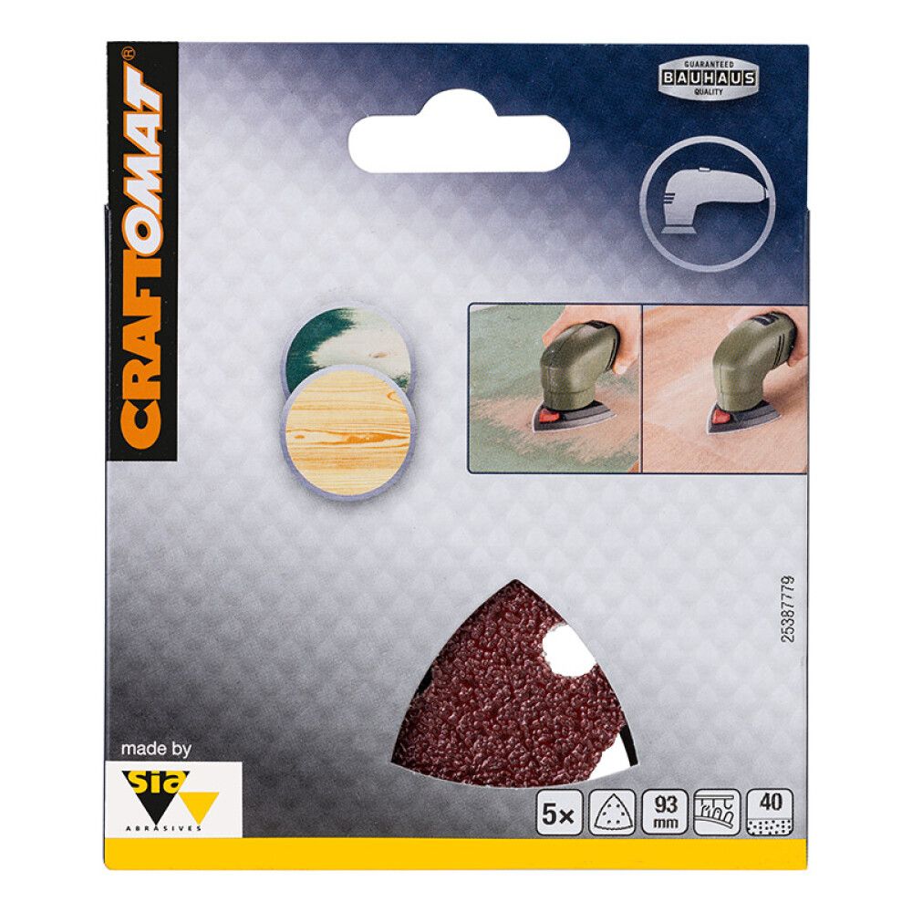 Tarrahiomapaperi Craftomat Delta BFWP 93 x 93 mm K40 5 kpl