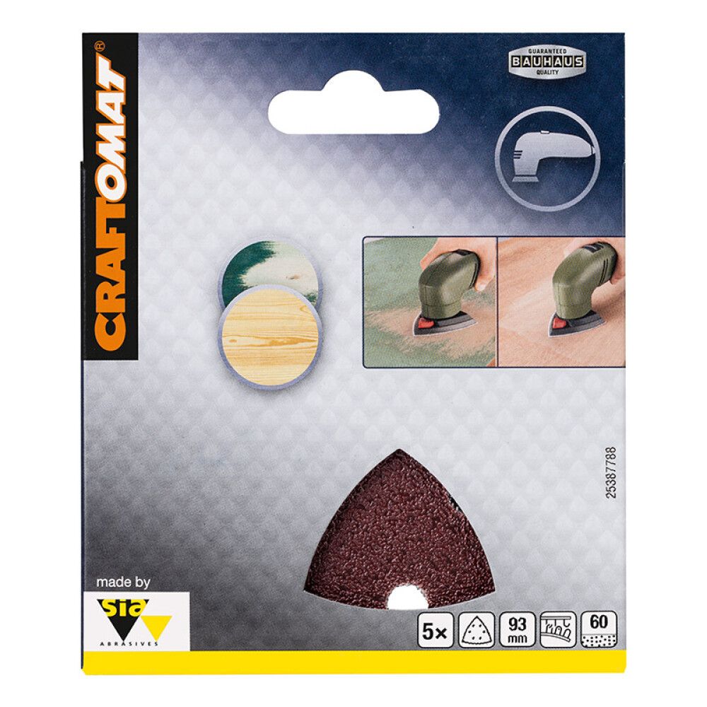 Tarrahiomapaperi Craftomat Delta BFWP 93 x 93 mm K60 5 kpl