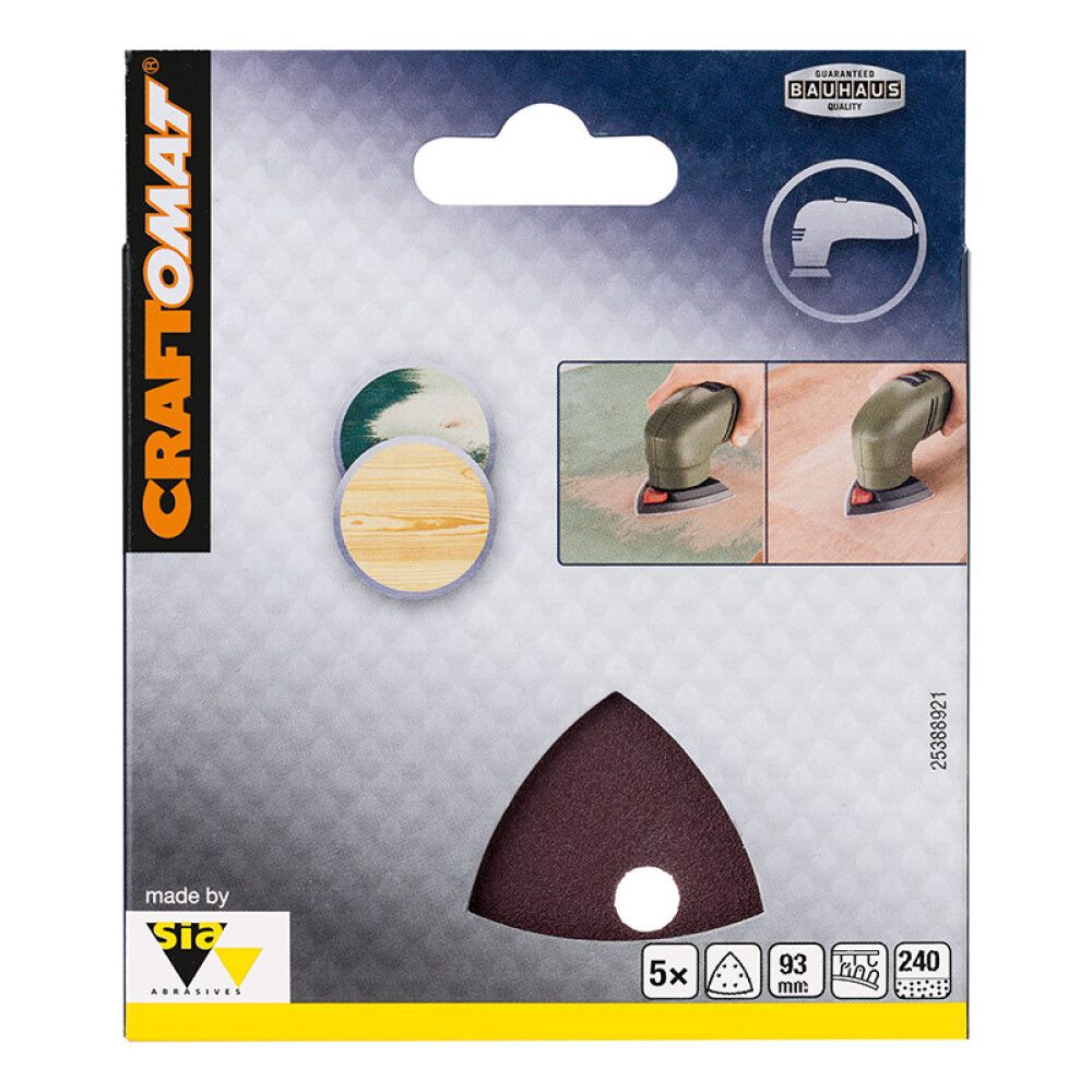 Tarrahiomapaperi Craftomat Delta BFWP 93 x 93 mm K240 5 kpl