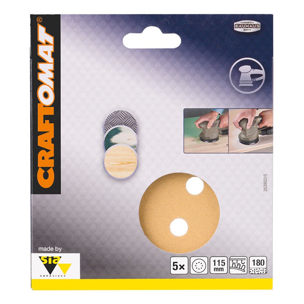 Hiomapyörö Craftomat BFWP 115 mm K180 5 kpl