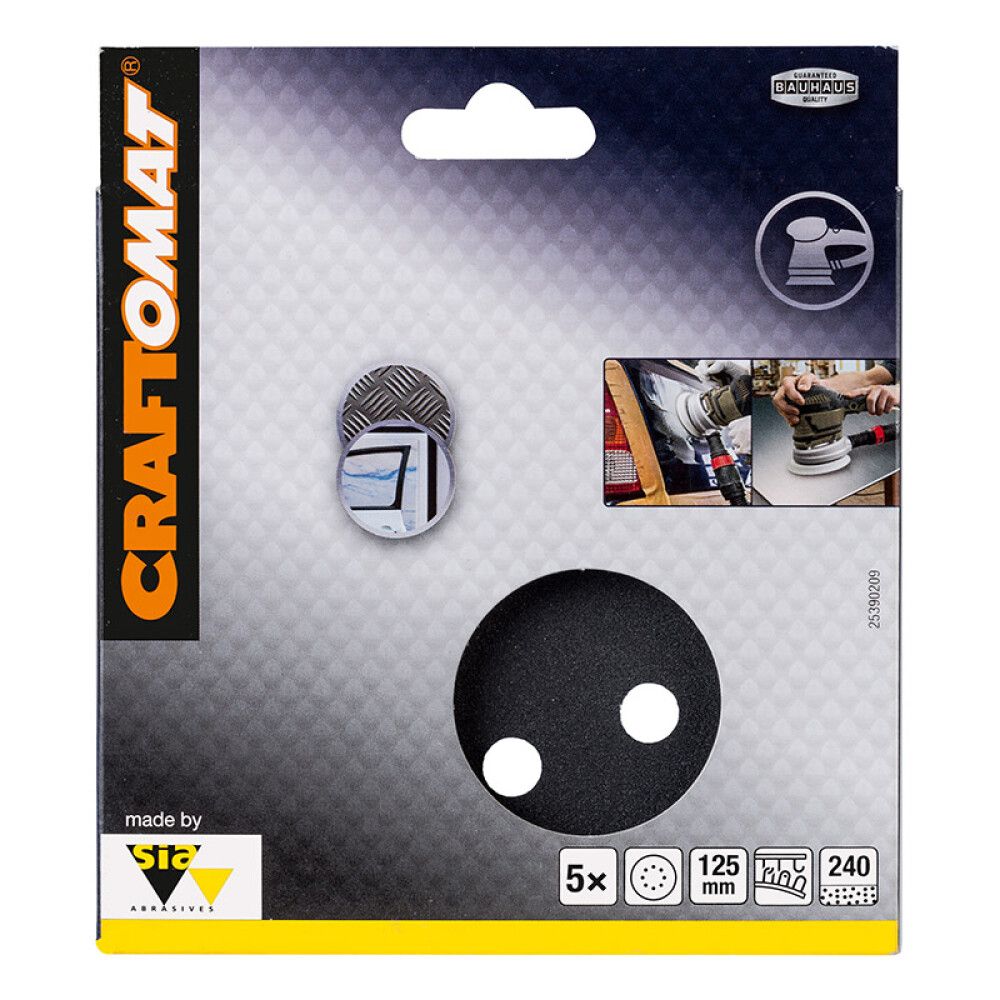 Hiomapyörö Craftomat BFCC 125 mm K240 5 kpl