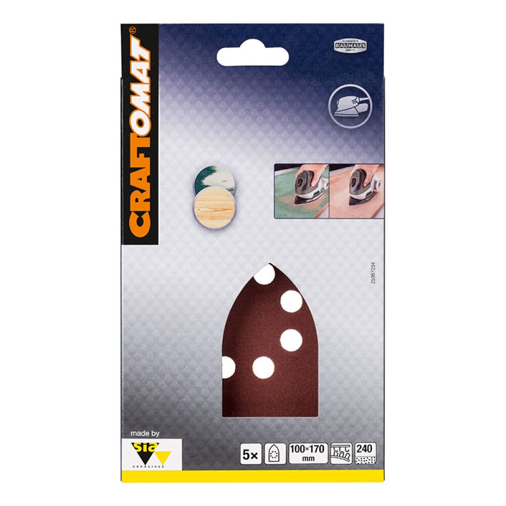 Hiomapaperi Craftomat EFWP 100 x 170 mm K240 5 kpl