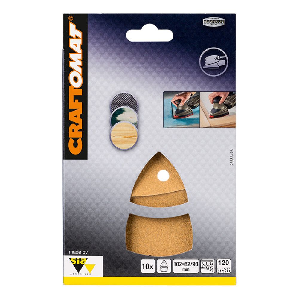 Hiomapaperi Craftomat BFWP 102 x 62 mm K120 10 kpl