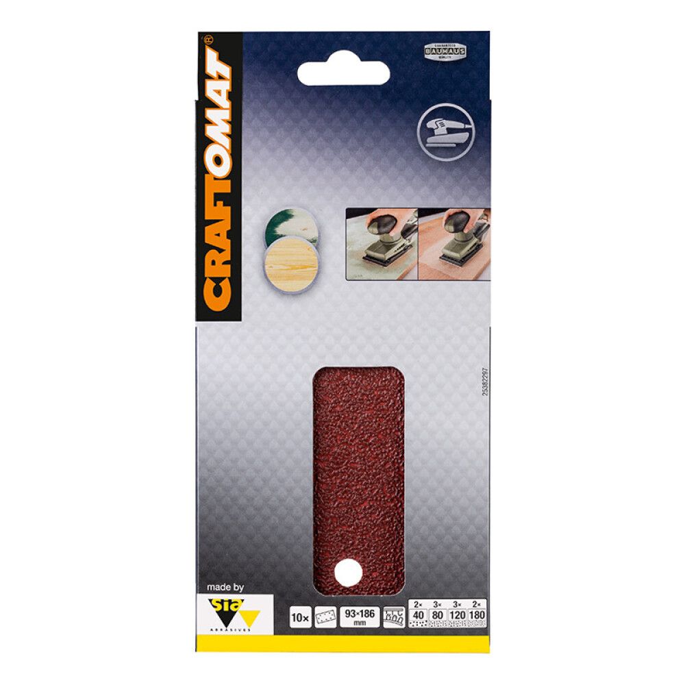 Hiomapaperisetti Crafftomat 93 x 186 mm 10 kpl