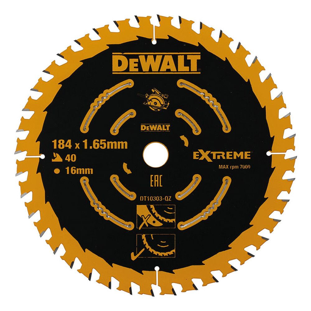 Pyörösahanterä DeWalt Elite DT10303-QZ 184 x 16 mm 40T