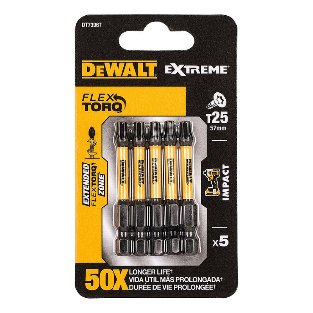 Iskuruuvauskärki DeWalt Torsion DT7396T T25 50 mm