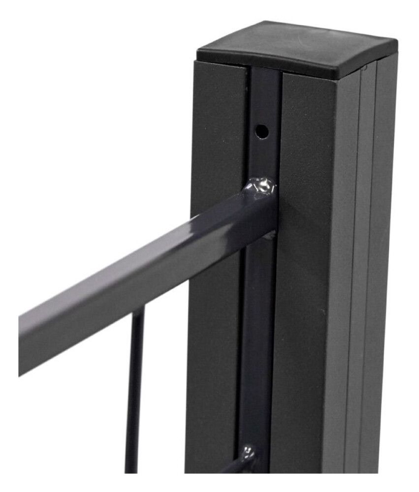 Aitasäleikkö lasipaneeliaitaan 150 x 100 cm antrasiitti